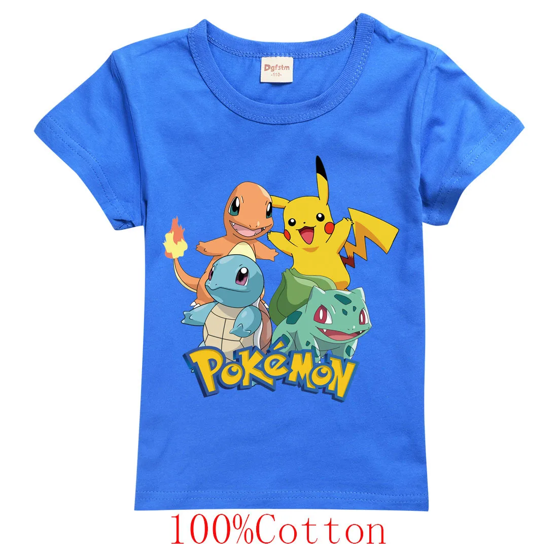 

Summer Kids 3D Pikachu Pokemon Cartoon Children's Short-sleeved T-shirt Casual Short Sleeve Top 2022 3T-14T Youth Fashion