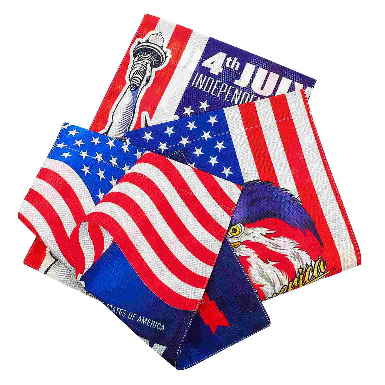 

3pcs 4th of July Garden Flag Outdoor Decorative Flag Independence Day Banner