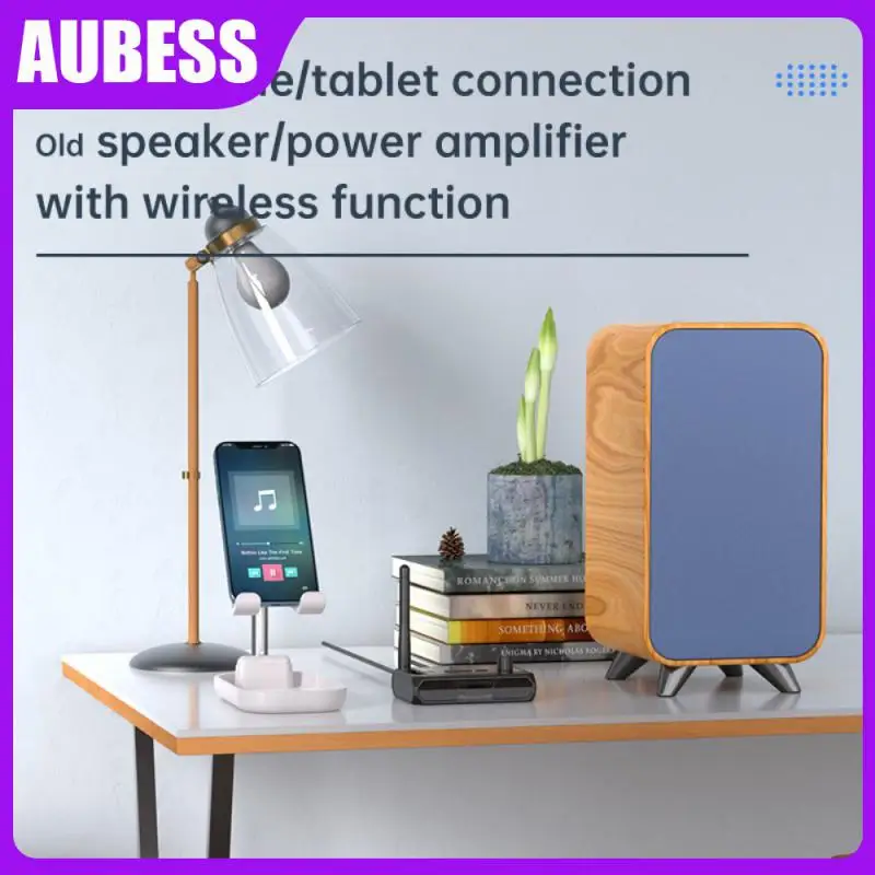 

Audio Receiver Digital Display Black -compatible Adapter Energy Saving Dual Channel Audio Adapter