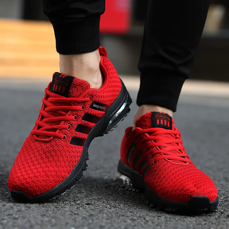 Men's Air Cushion Running Shoes Comfortable Breathable Sneaker Men Fashion Outdoor Shock Absorption Casual Shoes