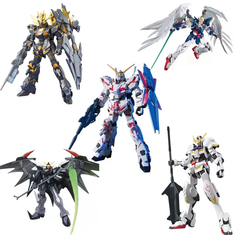 Gunpla BANSHEE UNICORN D-Hell Custom Barbatos Wing Zero HG 1/144 Japanese Robot Anime Mobile Suit Gundam Model Kit Plastic