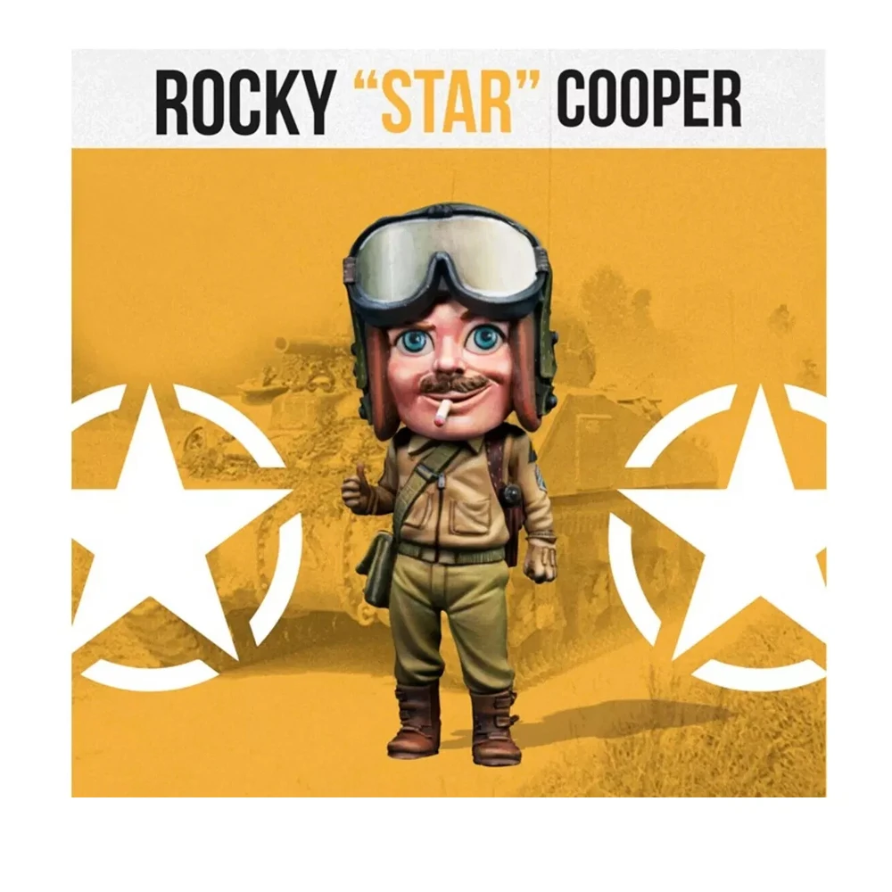 ROCKY STAR COOPER, 35 мм, фигурка солдата из смолы, военные темы, комплект в разобранном и неокрашенном виде (art.: 3920d1c87fca3) - 3920d1c87fca3