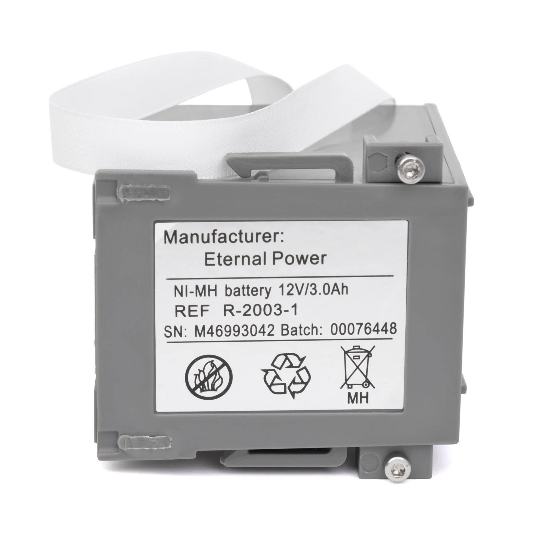 

12V 3Ah Ni-MH Battery for Innomed CardioAid 200B Defibrillator R-2003-1