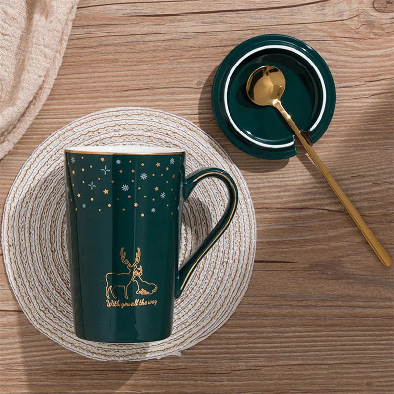 Набор кружек с Кленовым листом Бесплатная ложка крышка экологически чистый