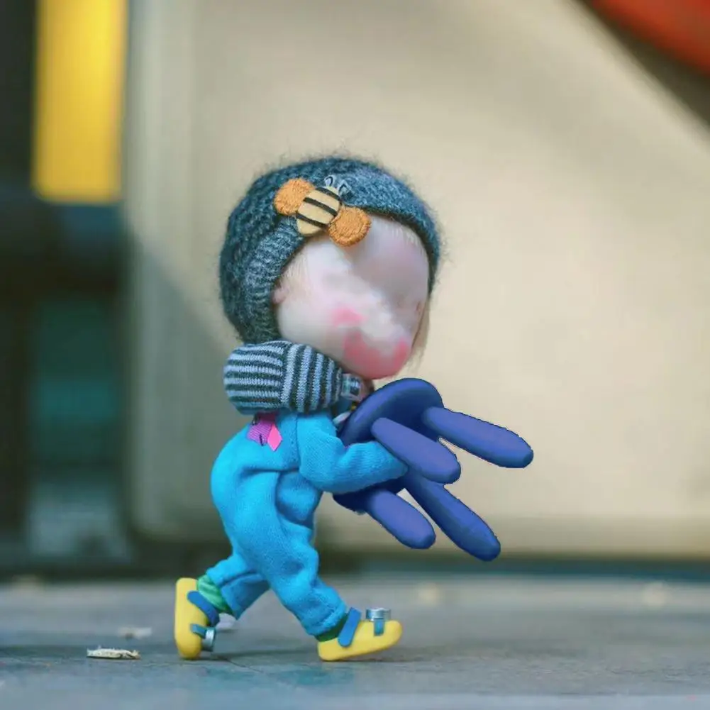 

Mini Stool Creative Rounded Curves Small Stool Model Dollhouse Decor Doll House Stool Model Toy Round Stool Model