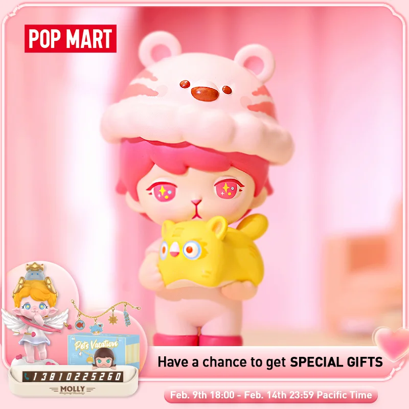 

POP MART Bunny серии китайского зодиака, рандомная Коллекционная милая фигурка, подарок, детская игрушка, бесплатная доставка