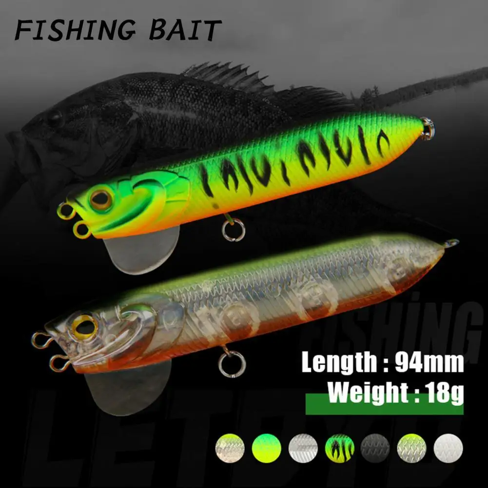 

9.4cm/18g 3D Big Eyes Center Plate Fishing Bait Plastic Reflect Eyes Streamline Body Tackle Lure for Outdoor