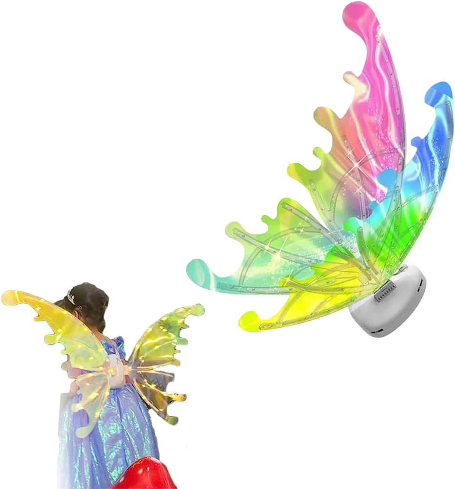 

Girls Electric Butterfly Wings Children Outdoor Toys With Music Lights Glowing Shiny Dress Up Fairy Wings For Birthday Wedding