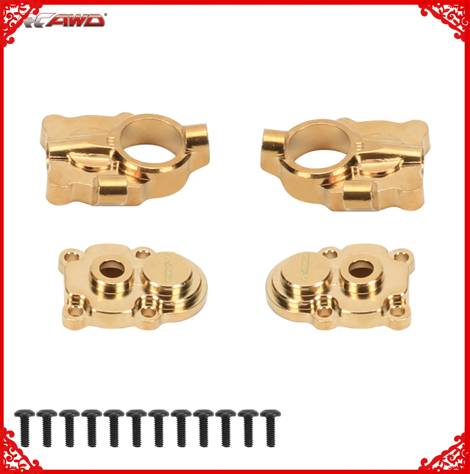 

Full brass front portal housing steering hub carrier steering knuckle arm for FMS Hobby FCX24 1/24 crawer upgrades part