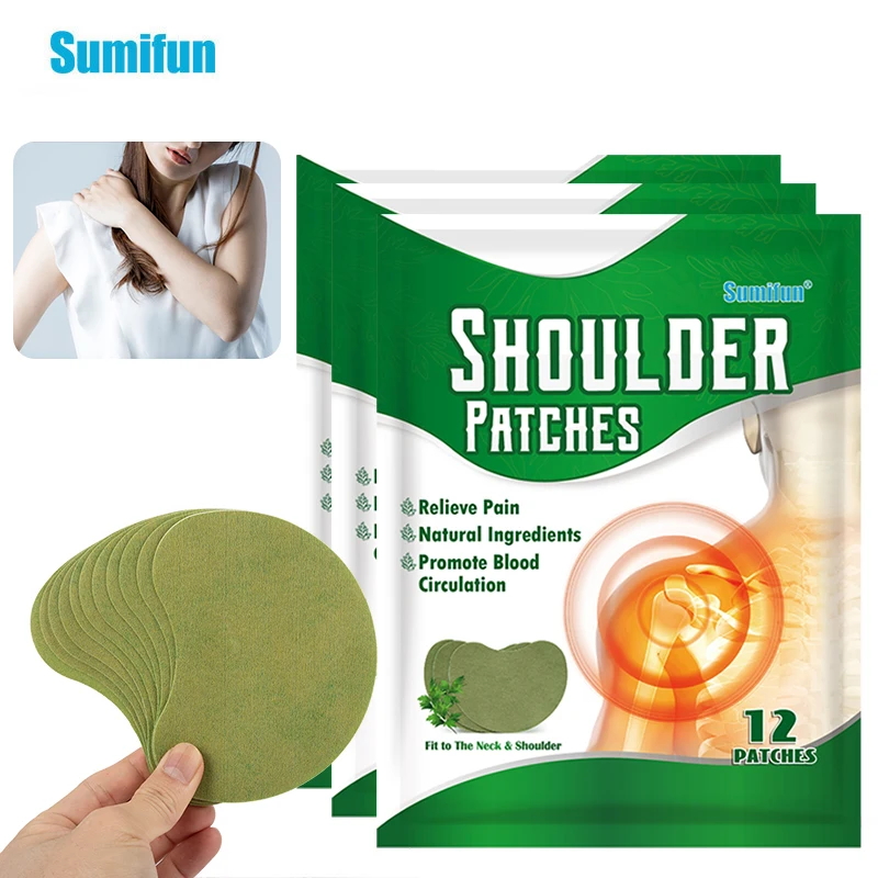 

12Pcs/bag Sumifun Shoulder Pain Relief Patch Wormwood Arthritis Joints Neck Knee Pain Cream Back Medical Plaster Moxa Stickers