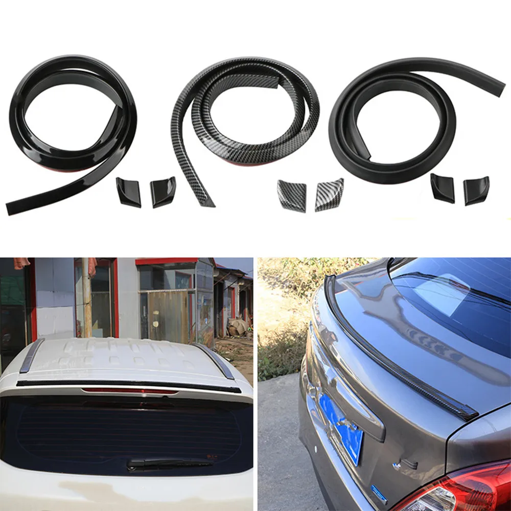 

Universal Spoiler 1.5M Car Styling 5D Carbon Fiber Spoiler DIY Modified Spoiler for Audi BMW Toyota Honda Kia Hyundai