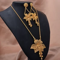 saudi arabiadubai jewelry sets for women 24k habesha necklace earrings rope african wedding jewelry set eritrean gift