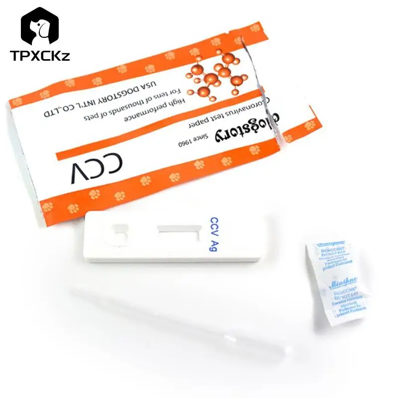

1 Set Pet Canine Dog Hot CDV/CCV/CPV Parvovirus Detection Paper Test Card Technology Practical Quick Pet Supplies