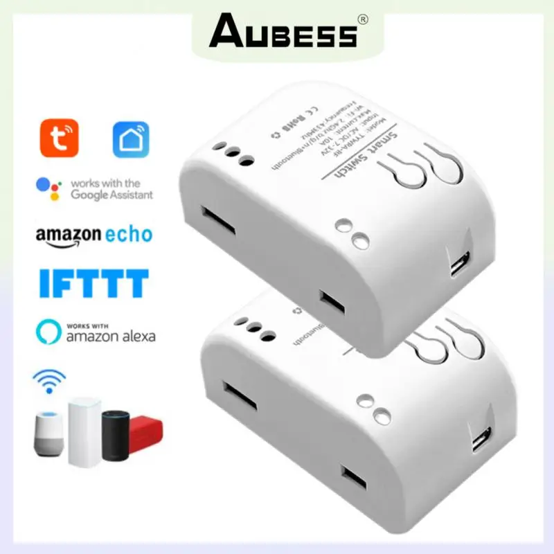 

RF WiFi Smart Switch Breaker Timer Tuya Wireless Remote Control Single Relay Module On-Off Switch For Alexa Google Smart Home