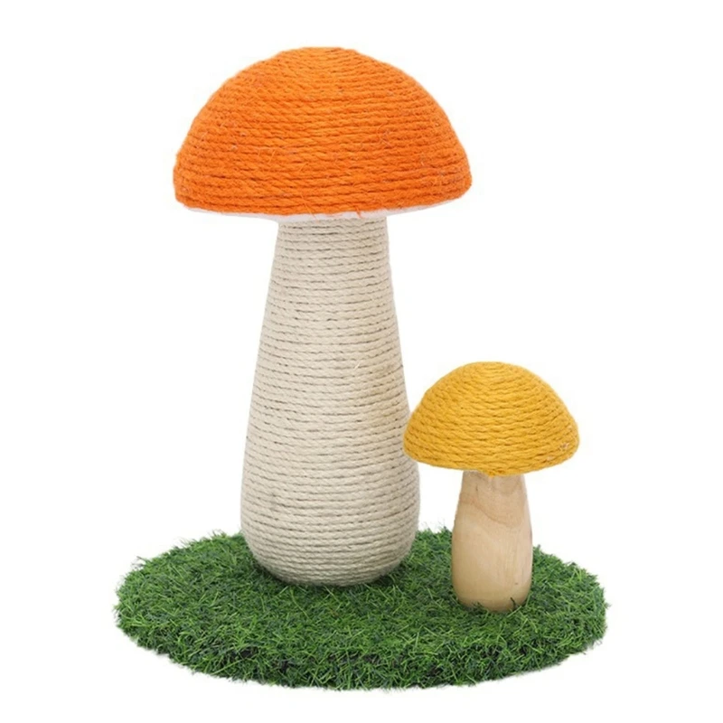

Kitten Scratching Post Mushroom Theme Grinding Claws Toy for Indoor Cat dropshipping