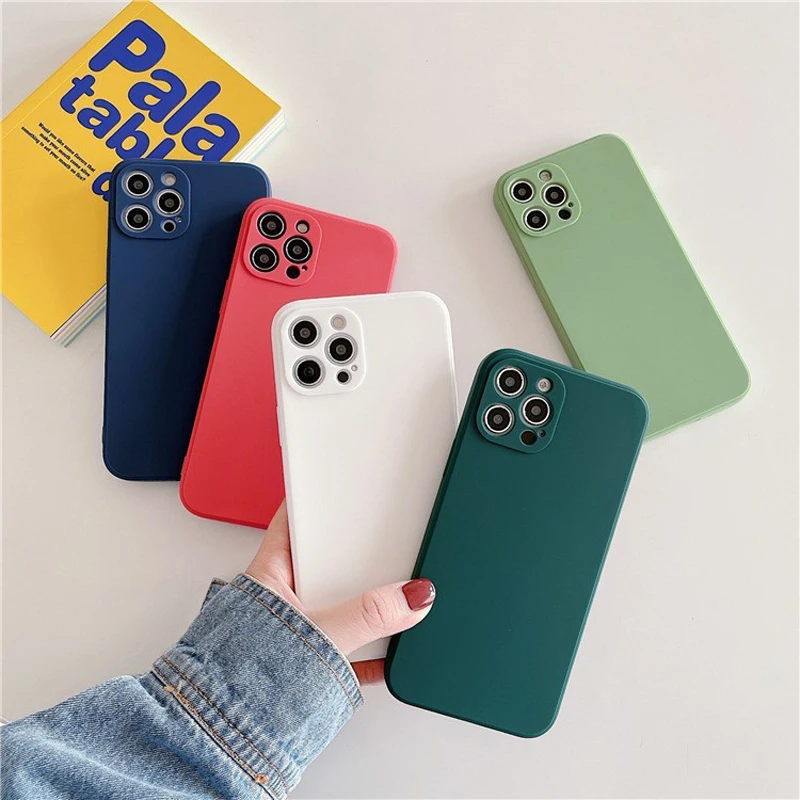 

2022 Simple Solid Color Frosted Ultra-thin Iphone Case for iphone13 Promax 12 11 X Xr Xsmax 7 8plus Series