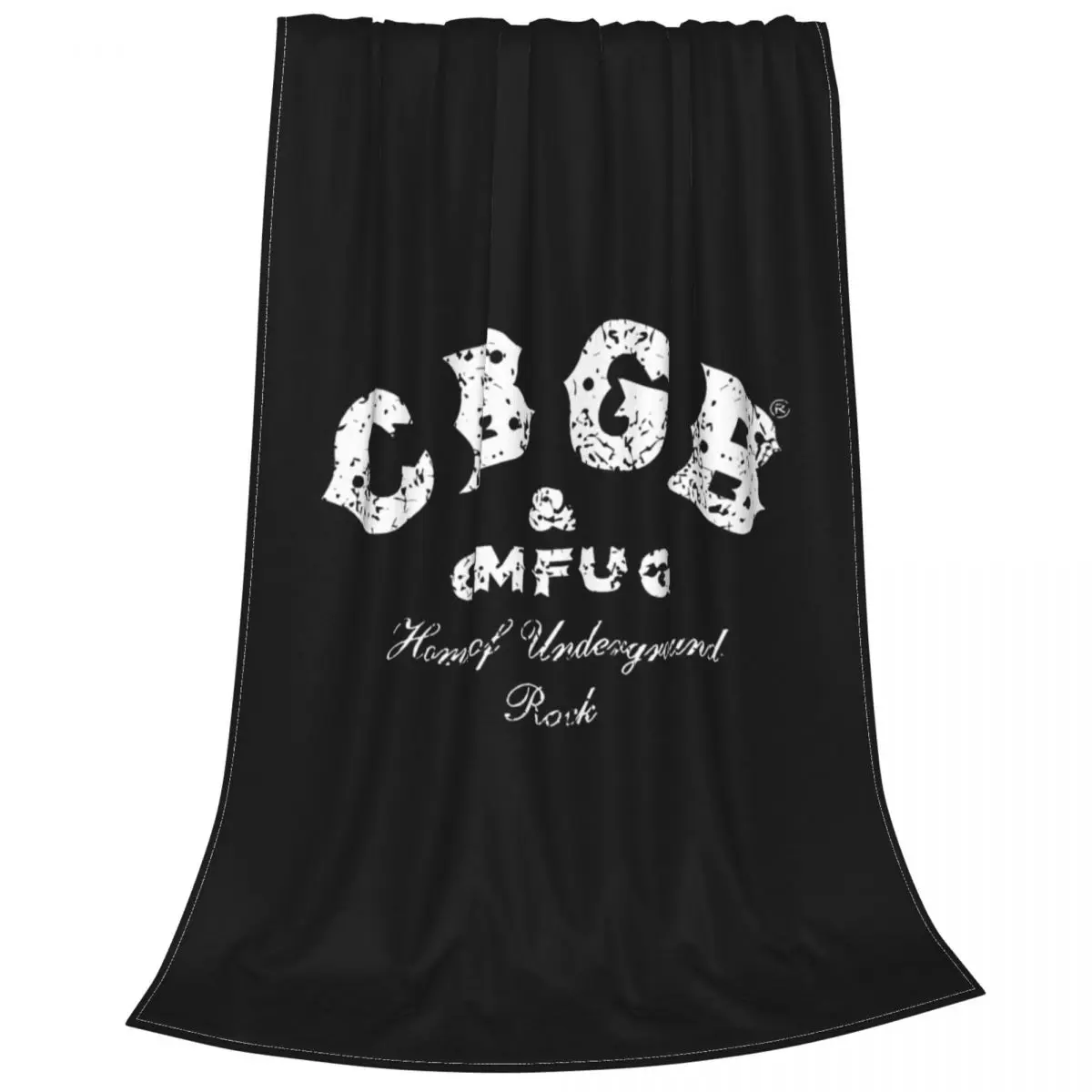 Флисовое одеяло Cbgb в стиле рок N-Roll ультрамягкое Raschel |
