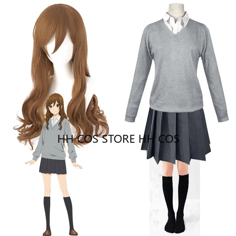 

Парик для косплея из аниме «Hori Kyouko», костюм для Хэллоуина, униформа «Hori San to Miyamura Kun Horimiya JK»