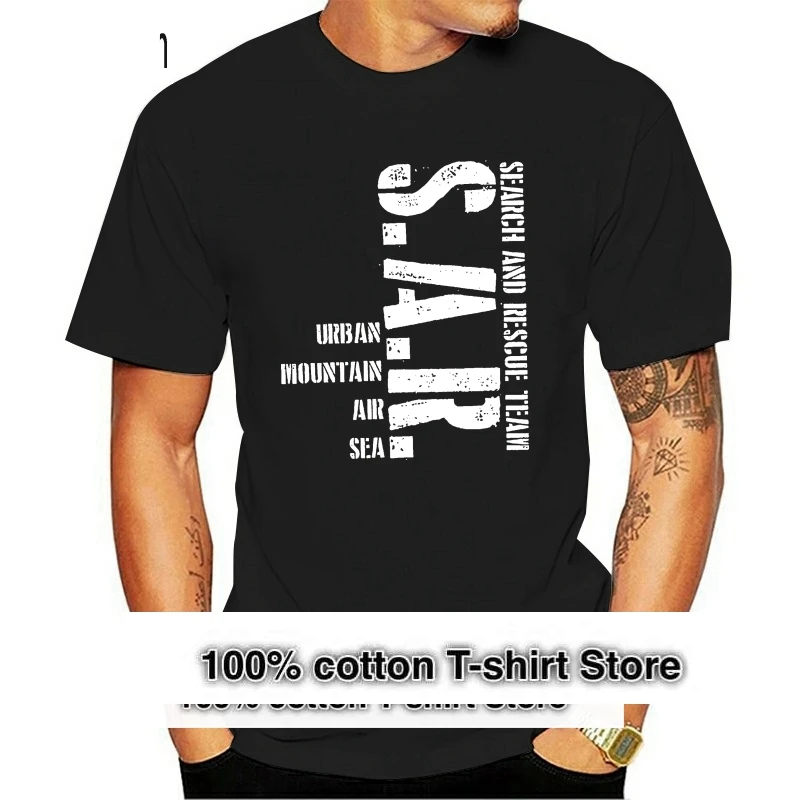 

Новинка 2019, Мужская модная футболка команды по поиску и спасению