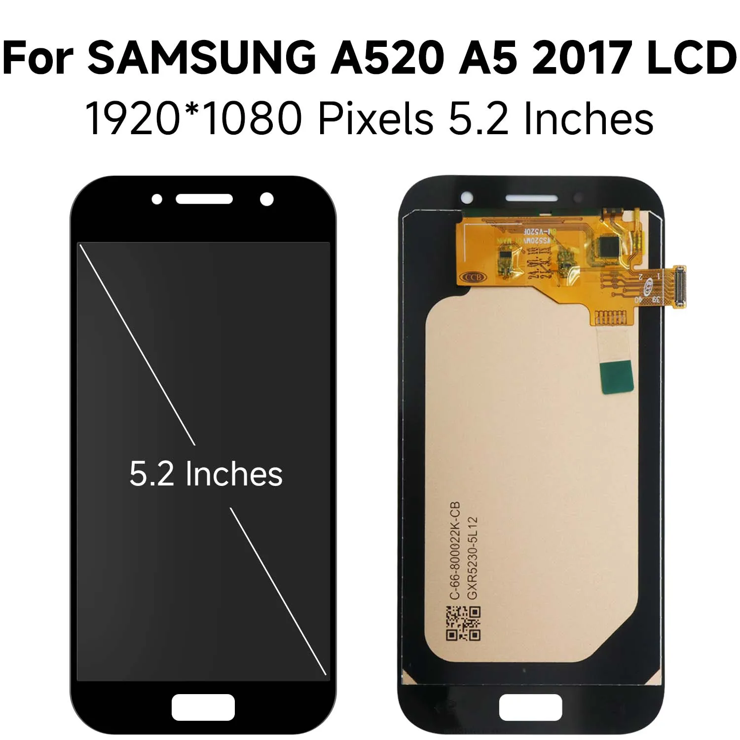A5 2015 2016 2017 5 2 ''для Samsung 0 Ori A500 A510 A520 ЖК-дисплей с цифровым преобразователем