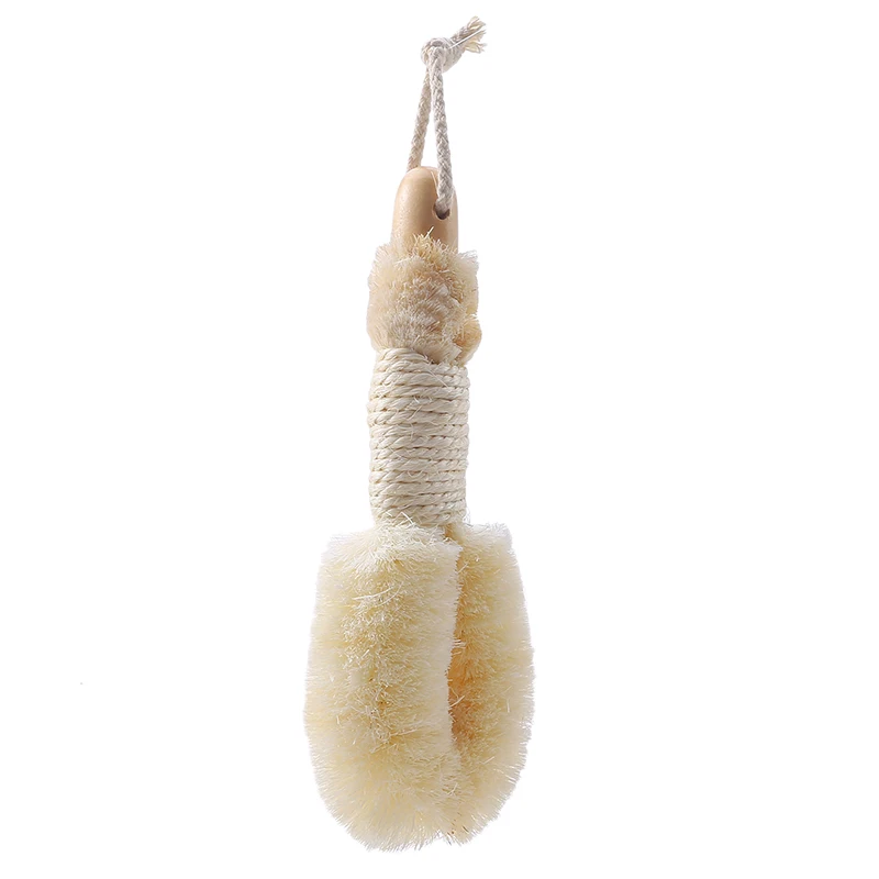 

1PC Bath Brush Natural Fiber Sisal Bath Brush Massage Brush Promotes Blood Circulation Exfoliates Reduces Cellulite Bath Tool