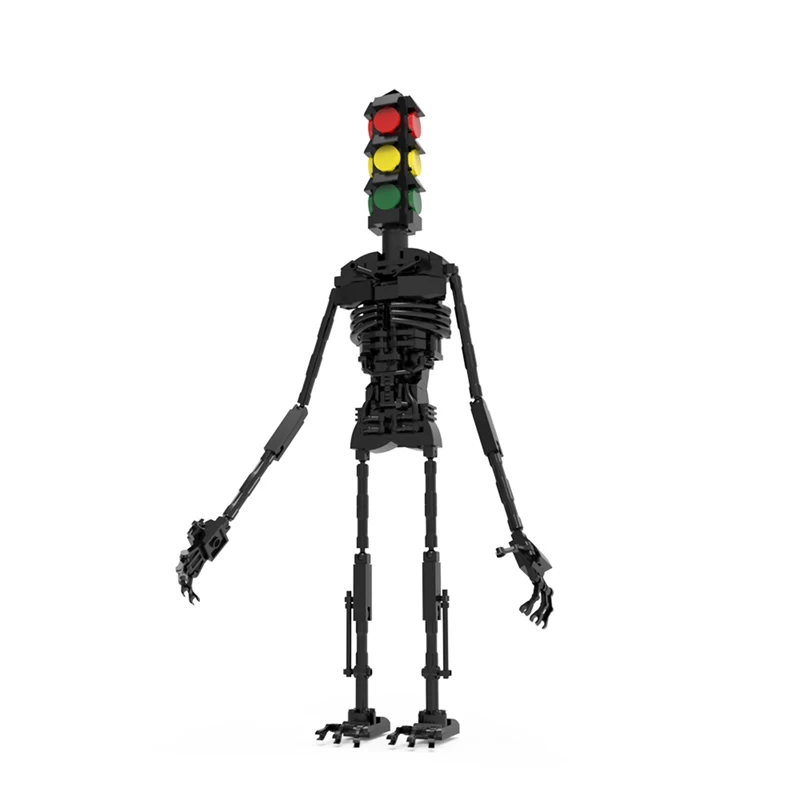 

BZB MOCTraffic Light Siren Adventure SCP Mysterious Combat Robot Horror Urban Legend Compatible Building Blocks Edu Kids Toys