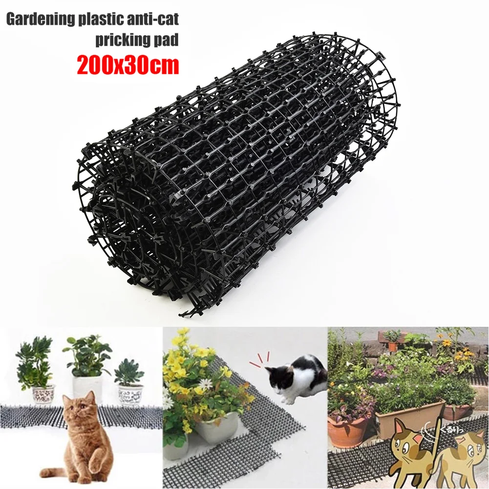 

2M Gardening Cat Scat Mat Repellent Mat Anti-Cat With Prickle Strips Spikes Straps Keep Spike Tool UK Anti Digging Pest