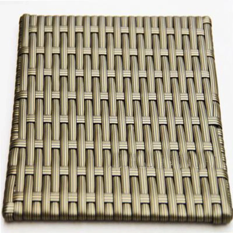 500 г 70 м кофейный градиентный плоский синтетический ротанговый Плетеный материал