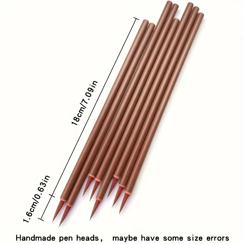 Набор Кистей Для Китайской Каллиграфии 6 Шт. С Крючком Ручкой Рисования