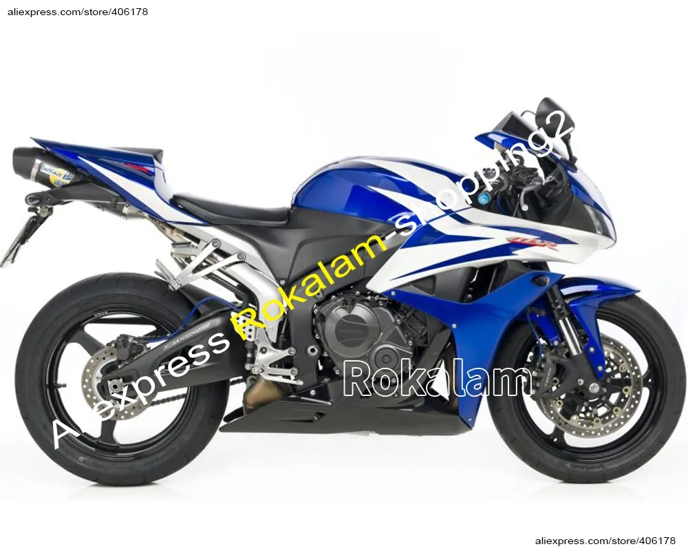 Для Honda F5 Blue CBR600RR 07 08 CBR 600 600RR CBR600 RR CBR600F5 2007 2008 Комплект обтекателя (литье под давлением) (art.: 3920d052160db) - 3920d052160db
