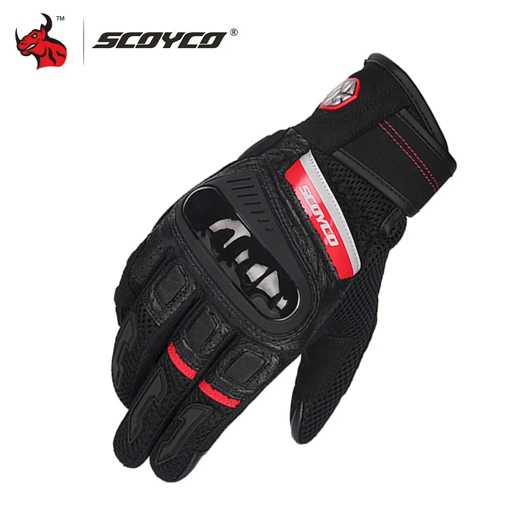 

SCOYCO Men And Women Windproof Anti-drop Touch Screen Gloves Breathable In Summer Cycling Protection Motorcycle Gloves