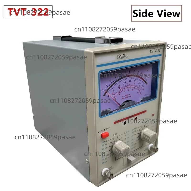 Фото Двухканальный милливольтметр TVT-322 с двумя иглами, для измерения переменного тока, диапазон 300 мкВ-100 В №2