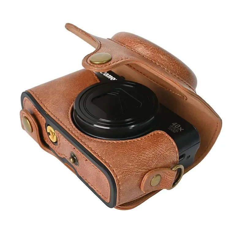 Кожаный чехол для камеры RetroPU сумка через плечо защитный SX740 SX730HS Canon PowerShot HS SX730 SX720