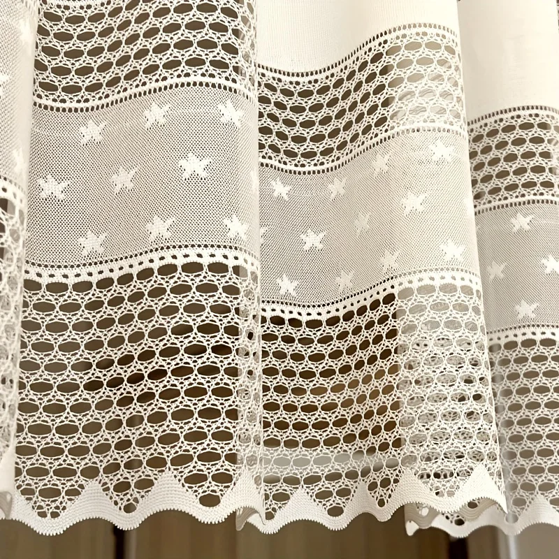 

Штора тияна бежевая полупрозрачная