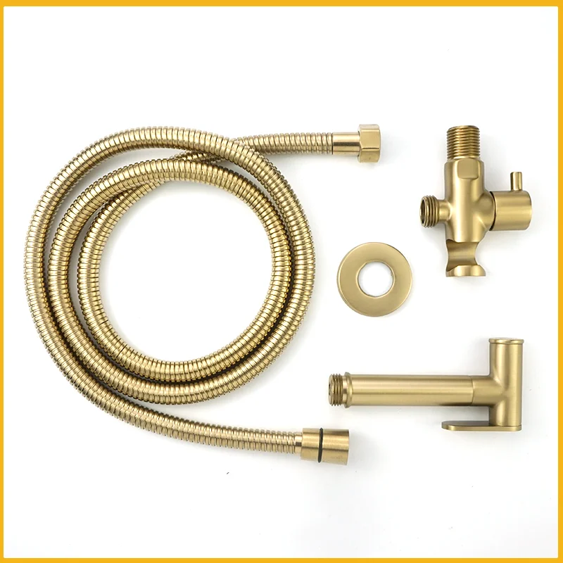 Настенный латунный зеркальный ручной Душ смеситель для туалета распылитель с