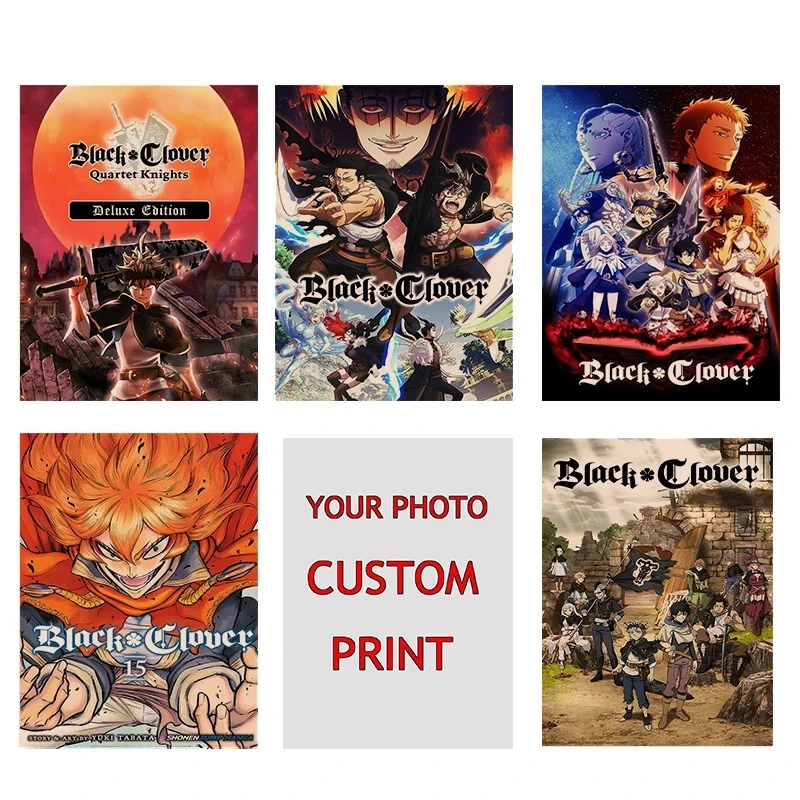 

Modular Black Clover Pictures Canvas Prints Anime Painting Wall Art Cartoon Poster Home For Living Room Decoration No Framework