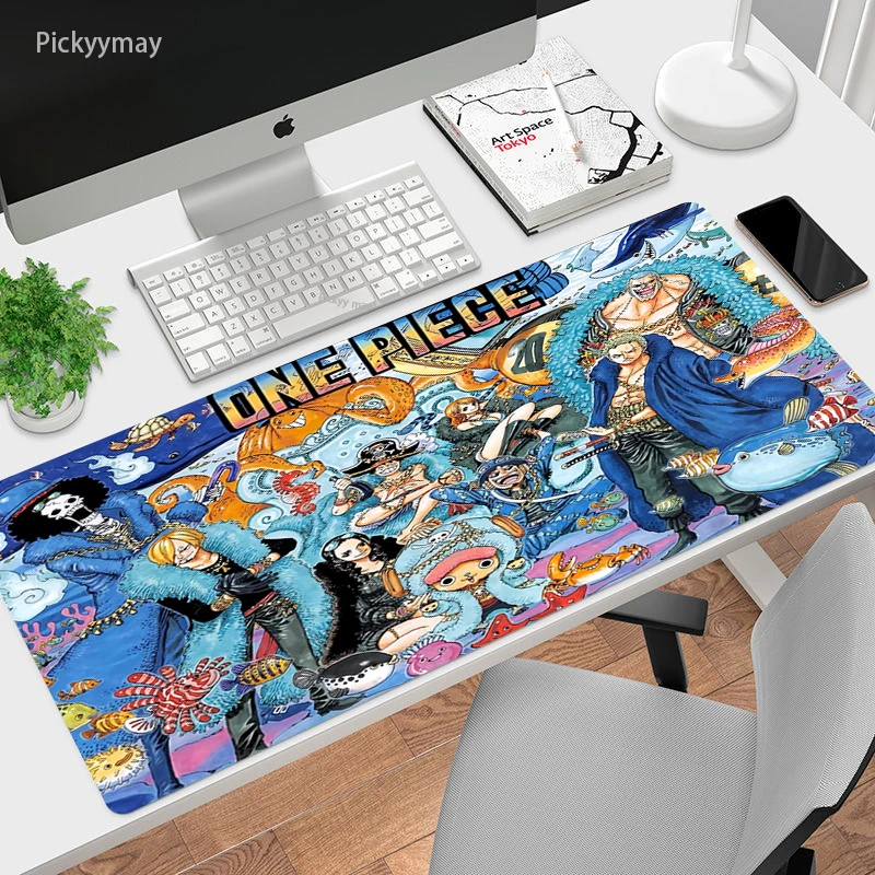 one piece large mouse pad anime gamer gaming xxl mousepad computer accessories big keyboard laptop carpet cartoon desk mouse mat free global shipping