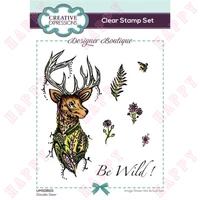 2022 summer deer animals cutting dies clear silicone stamps diy scrapbooking greeting card paper album decoration embossing mold