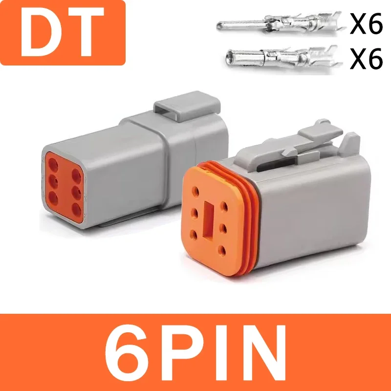 

Комплект герметичных разъемов Deutsch DT (2P/3P/4P/6P/8P) DT04-2P