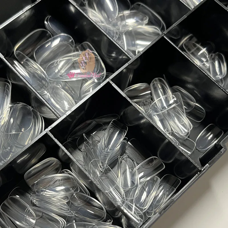 Система для наращивания ногтей Gel X полное покрытие скульптурный Прозрачный