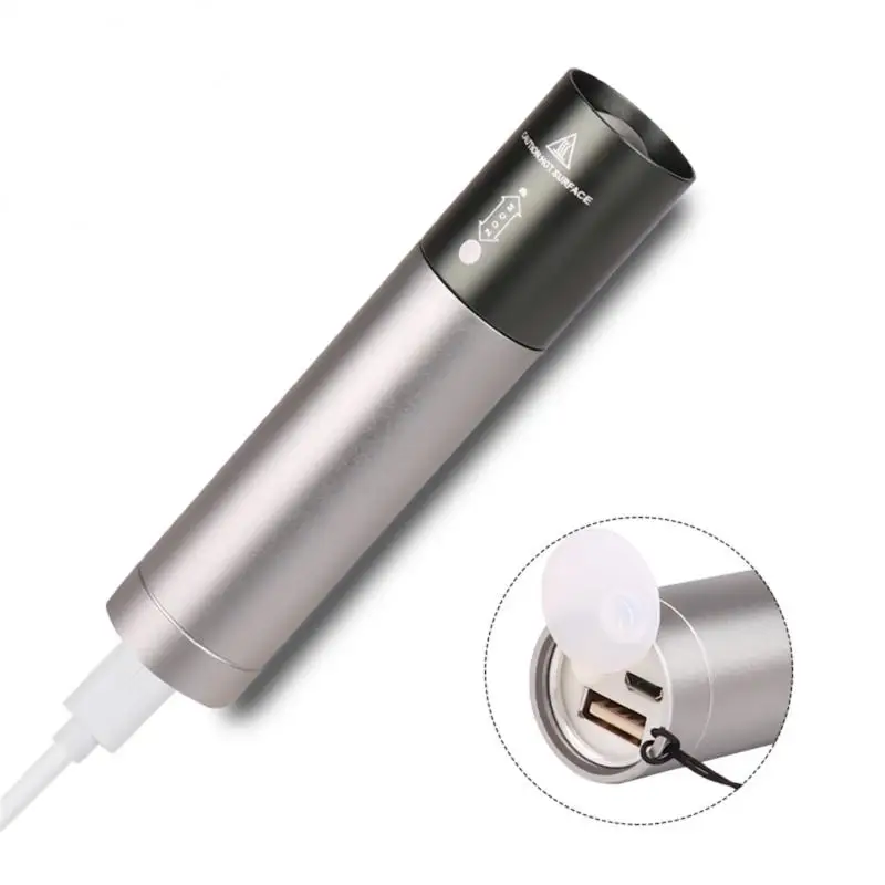 

Мини-фонарик, яркий фонарик из алюминиевого сплава, портативные фонарики с зумом, USB-перезаряжаемый фонарик для экстренных случаев, Походов, Кемпинга