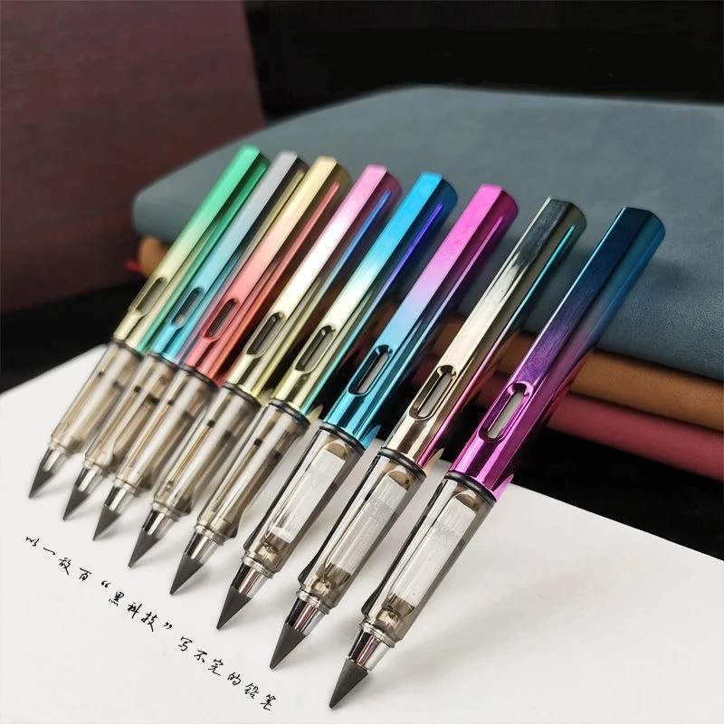 

5 Pcs Unlimited Eternal New Pencil No Ink Write Ountain Pen Pencil For Writing Art Sketch Painting Kids Gifts Kawaii Stationery