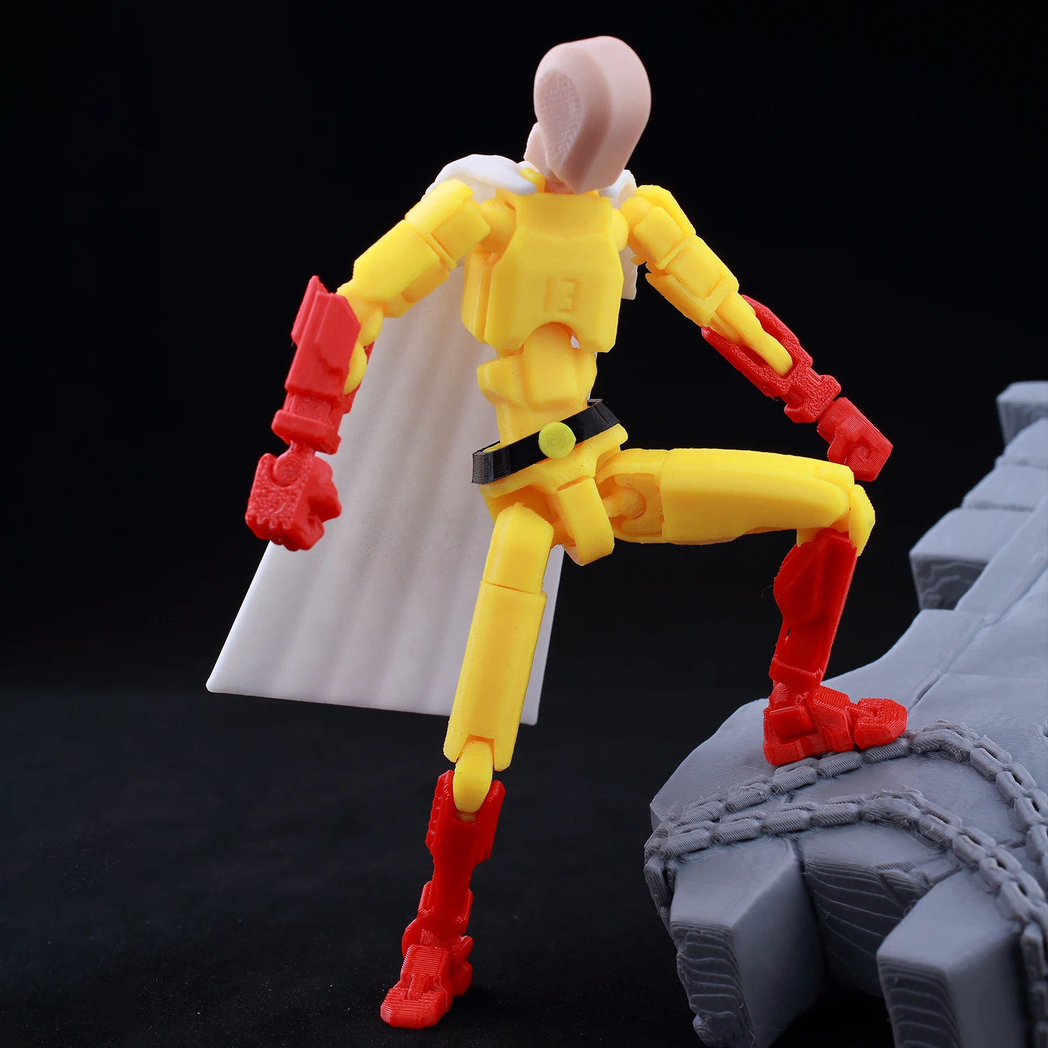 Фото 9L3D печатная 3D-фигурка Lucky Dummy 13 One-Punch Man, многосуставная позашляховая аниме-модель, коллекционный подарок для фанатов №3