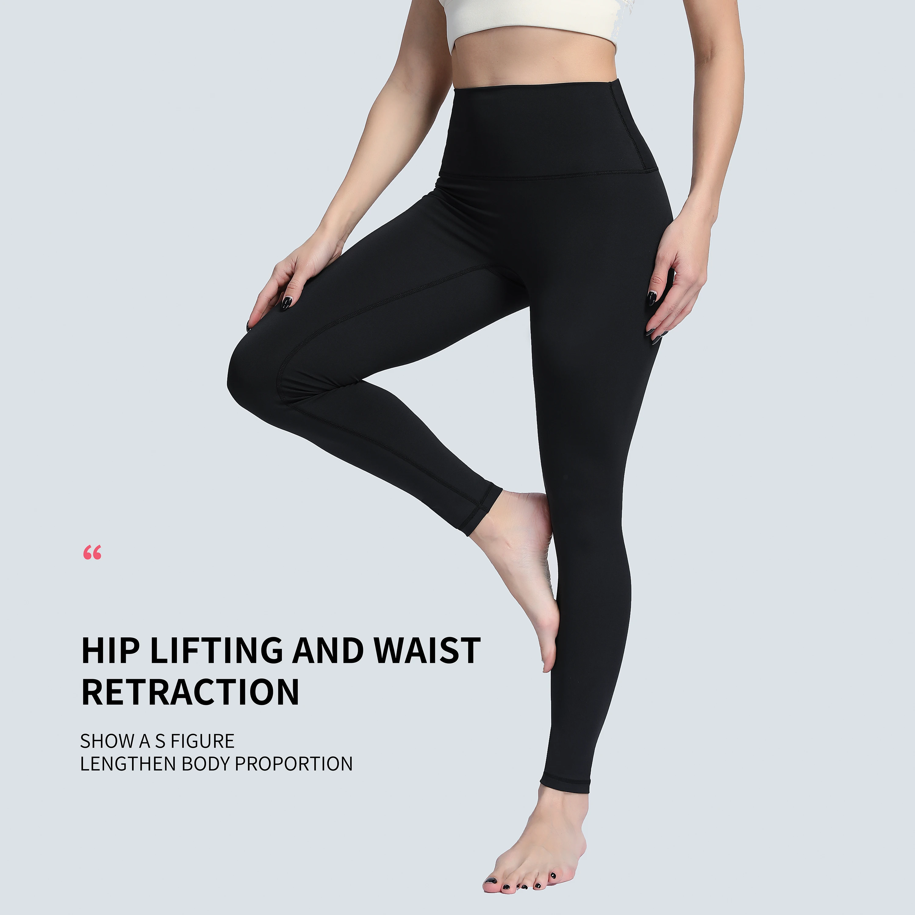 IWUPARTY High Waisted Yoga Pants No Front Seam Buttery Soft Tummy Control 7/8 Length Workout Sports Leggings for Women