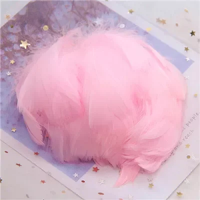 

Goose Feathers 4-8cm Small Floating Colourful Swan Feather Plume for Craft Wedding Jewelry Home Decoration Plumes 100pcs