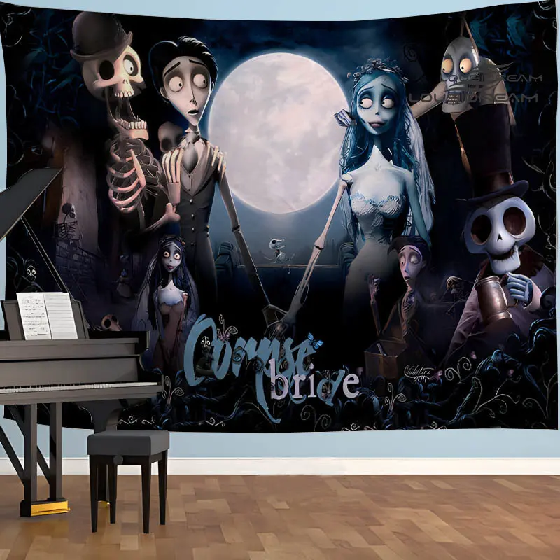 

Труп невесты Тим Бёртон принт гобелен модные домашние украшения современная спальня гостиная красивый гобелен подарки на день рождения