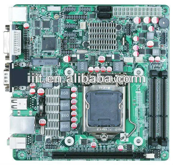 

Материнская плата Mini-itx для 2 портов LAN LGA 1155 2/3 Gen i3 i5 i7 6 * rs232 порт Поддержка msata SSD run win7 ,winxp ,linux