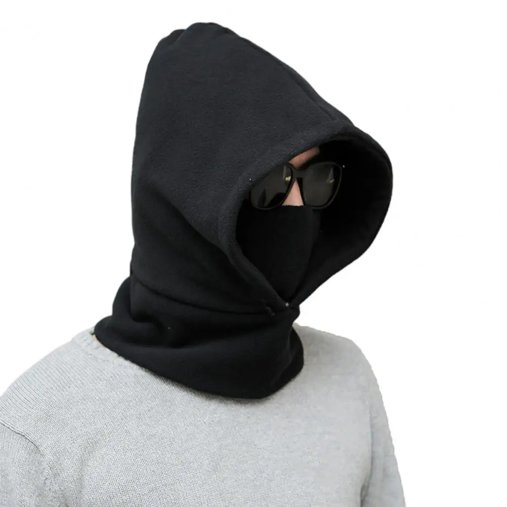 

Men Beanies Hat Useful Solid Color Washable Coldproof Brimless Balaclava for Skiing