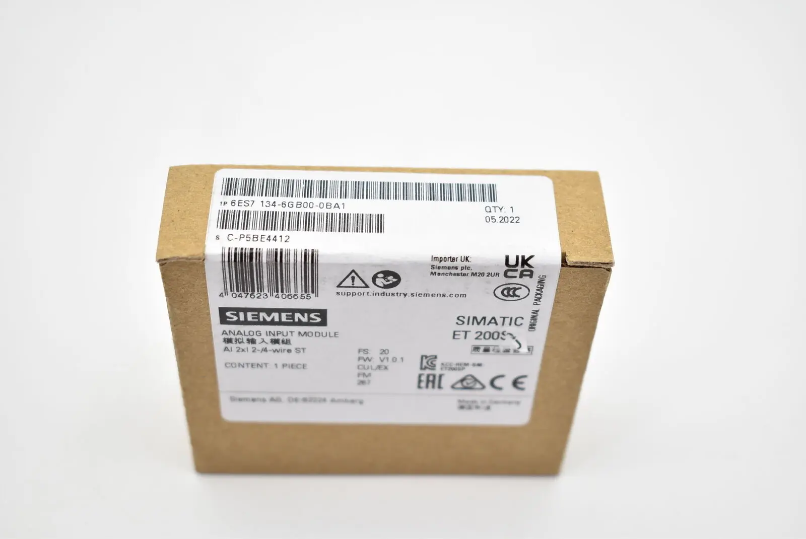 

Brand New Siemens 6ES7134-6GB00-0BA1 6ES7134-6GB00-0BA1