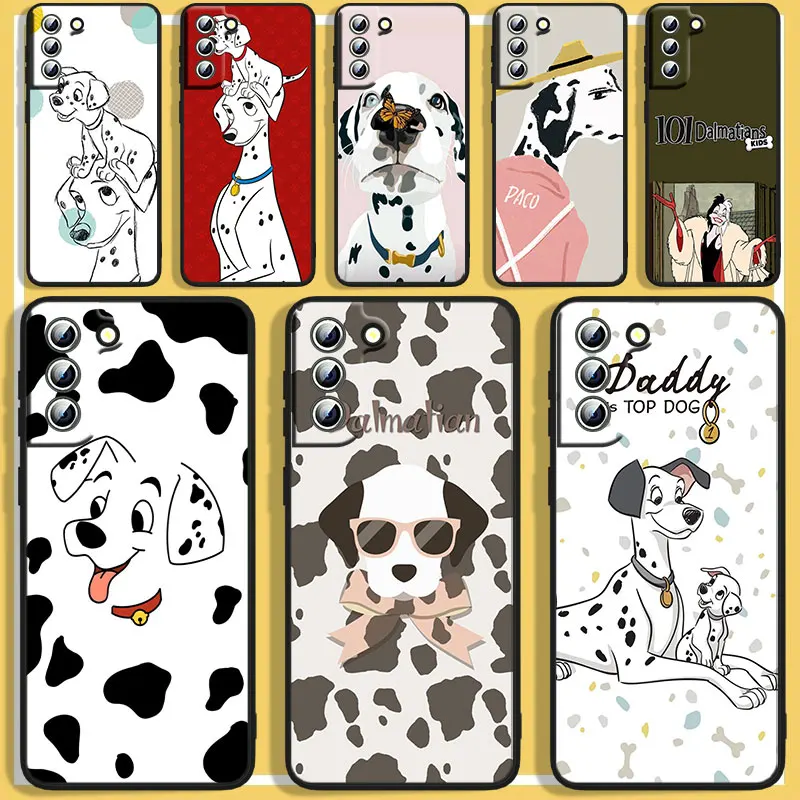 

Disney Dalmatians 101 Phone Case For Samsung S8 S9 S10 S20 S21 S22 Plus 4G S10e 5G Lite Ultra FE Black Funda Cover Soft Silicone